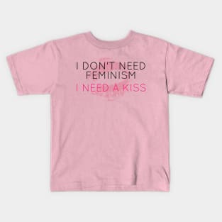 Feminism Kiss Off Kids T-Shirt